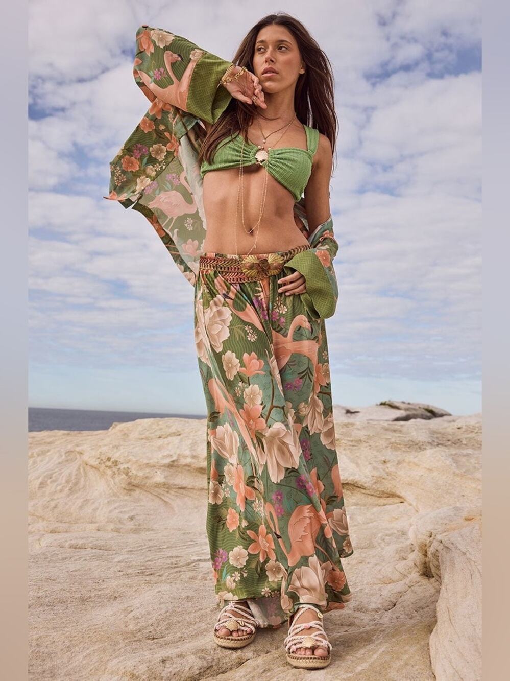 Spell Floridian Maxi Skirt